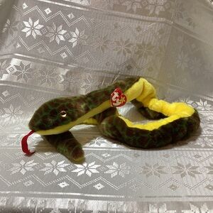 Ty Beanie Buddies  Plush Snake Slither Handmade Vintage 1999